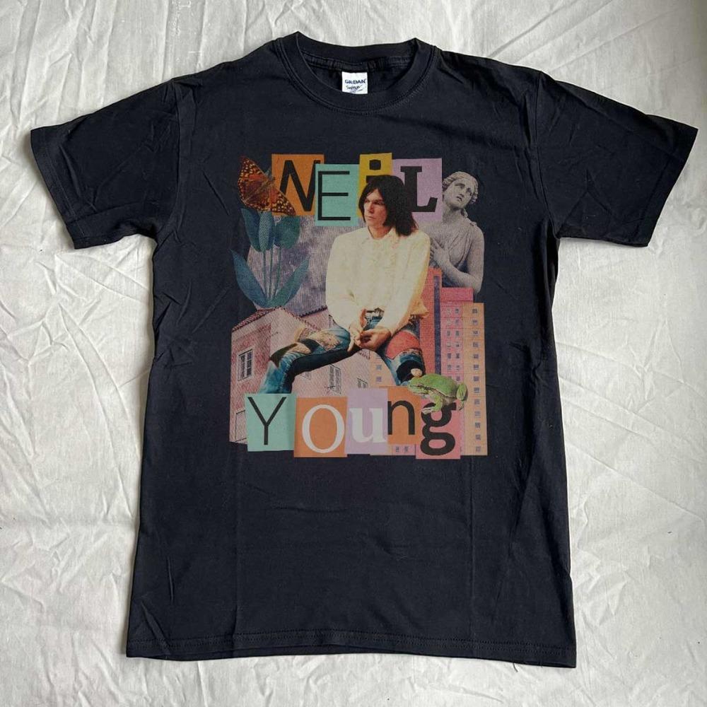 Neil Young - Unisex Black T-Shirt